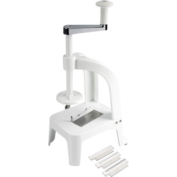 Спіральний різак Benriner BN-8W, ABS пластик без бісфенолу А, білий, горизонтальний спіральний різак 25,5 см x 14 см x 10,5 см