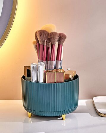 Косметичний органайзер для макіяжу, органайзер для пензлів, що обертається на 360, косметична полиця косметичні органайзери для де