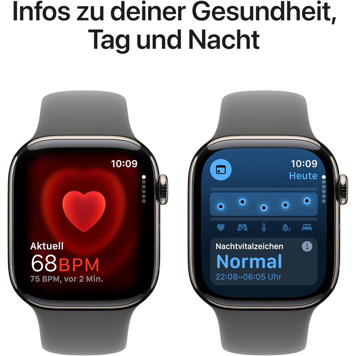 Розумний годинник Apple Watch Series 10 (GPS Cellular 42 мм) з корпусом з натурального титану та спортивним ремінцем кольору кам&39яного сірого (M/L). Фітнес-трекер, додаток ЕКГ, завжди ввімкнений дисплей Retina, водонепроникний. Спортивний ремінець, корп