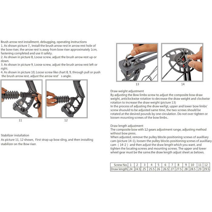 Набір складених луків SHARROW – мисливський лук 30–55 lb, регульований з стрілами, спортивний лук для дорослих, лівий/правий, синій