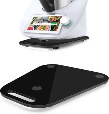 Розсувна дошка для Thermomix TM6, акрилова розсувна дошка для аксесуарів, швидкорухома дошка для кухонного комбайна Thermomix Vorwerk TM 6 Аксесуари Pad Board Acrylic Black