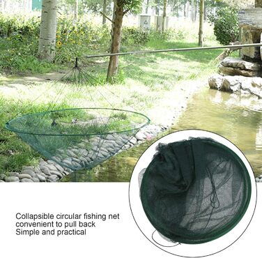 Рибальська сітка Bnineteenteam, складна рибальська сітка, 150 см, високоміцна нейлонова тканина, плаваюча клітка для креветок, інструмент для риболовлі, рибальська сітка, рибальське приладдя