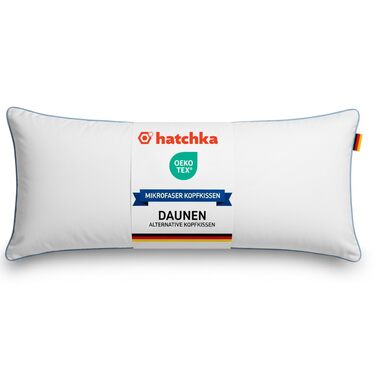 Подушка 40x80 - Високоякісний пуховий альтернативний наповнювач, пухнаста та добре наповнена подушка із застібкою-блискавкою, підходить для алергіків, високоякісна мікрофібра, Oeko-Tex та прання при 60C, 40x80 см, 1.0