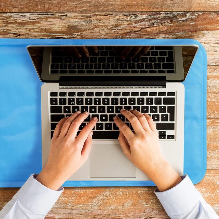 Велика охолоджувальна гелева подушка, вкладиш для кращого сну в спекотну погоду, 55x30 см - Припливи, мігрень, лихоманка, знеболення - Захист від протікання