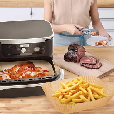 Аксесуари для фритюрниці Ninja Foodi Flexdrawer 10.4 л AF500DE.150 шт. Папір для випічки аерофритюрниці Папір для випічки для ніндзя AF500EU, також сумісний з Instant 8.5 л і Duronic 10 л