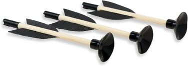 Малий дерев'яний арбалет (набір) — одноручний, з сталевим луком, 29 см, 3 болти (18 см) — 1 комплект (4 предмети)