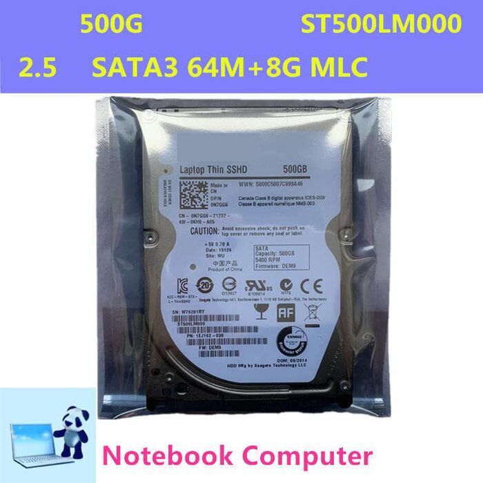 На 500 ГБ 2,5-дюймовий SATA 6 Гбіт/с 64 МБ 8 ГБ 5400 об/хв для внутрішнього SSHD для ноутбука SSHD для ST500LM000