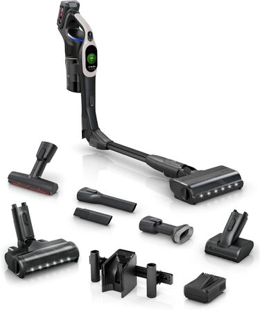 Акумуляторний пилосос Bosch Unlimited 10 BKS1051GQC, бездротовий, технологія MicroCleanTM, TFT-дисплей, стиснення пилу, система фі