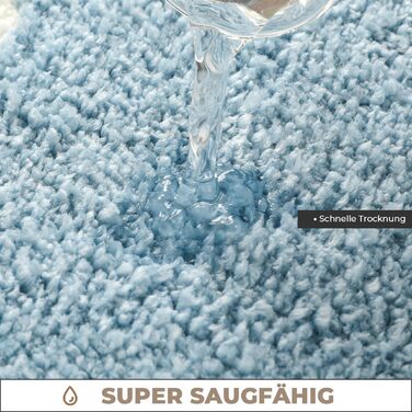 Милий килимок для ванної кімнати з океанічним мотивом, супервбираючий, можна прати в пральній машині, нековзний, пухнастий килимок для душу, спальні та вітальні, 50 x 80 см, Ocean 50 x 80 см (прямокутний) Ocean