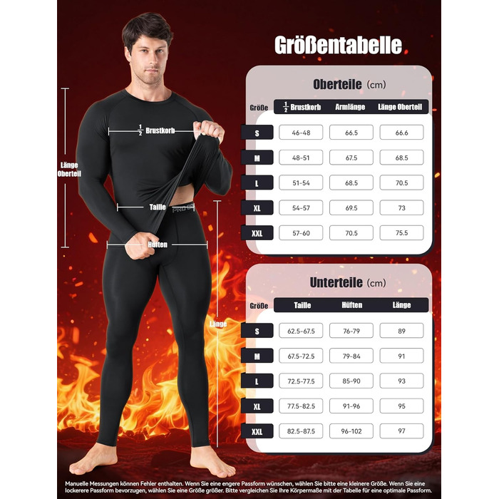 Термобілизна Niksa для чоловіків, комплект лижної білизни, довгий функціональний комплект, дихаюча м&39яка термобілизна для футболу, бігу, фітнесу, походів, чоловіків, чорного кольору*1 (верх*1 низ*1)