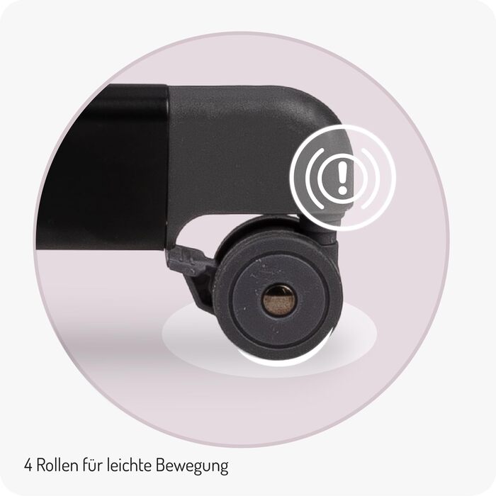 Багатофункціональна тумбочка та дитяче ліжко MoMi REVO, 6-рівневе регулювання висоти від 72 до 82 см, темно-сірий колір