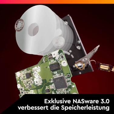 Внутрішній жорсткий диск WD Red Pro 16TB NAS 3,5 дюйма клас 7200 об/хв, SATA 6 Гбіт/с, CMR, 512 МБ кешу, версія 2025, 16 ТБ