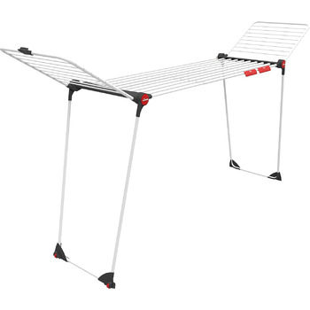 Вішалка для одягу Vileda Infinity Flex Plus, висувна центральна секція до 2 м, лінія сушіння 30 м, високі крила з лініями XXL, еко