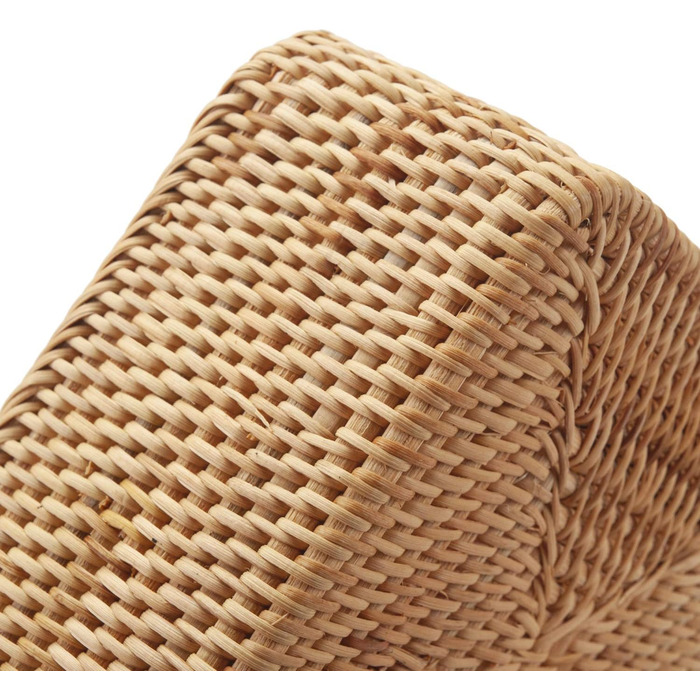 Кошик для зберігання з натурального ротанга, прямокутна плетена скринька для зберігання, штабелювана ключниця для кухонних шаф, полиця, 3 предмети, прямокутна