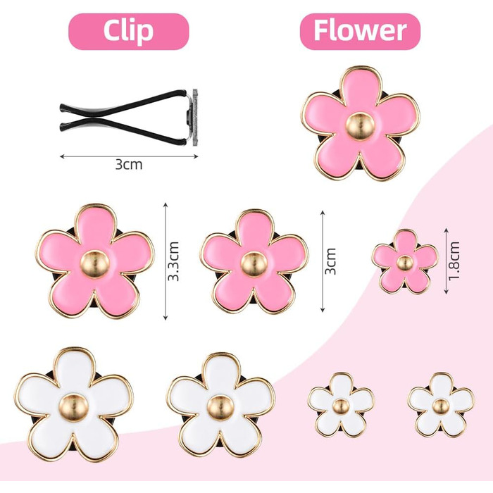 Автомобільний дифузор URAQT, 8 шт. Квітка ромашки Автомобільний освіжувач повітря Кліп Освіжувач повітря на виході Вентилятор Осві