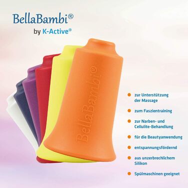 Баночна чашка BellaBambi від K-Active SENSITIVE оригінал для масажу негативним тиском жовтий Ø 3,5 см 3,5 см Жовтий