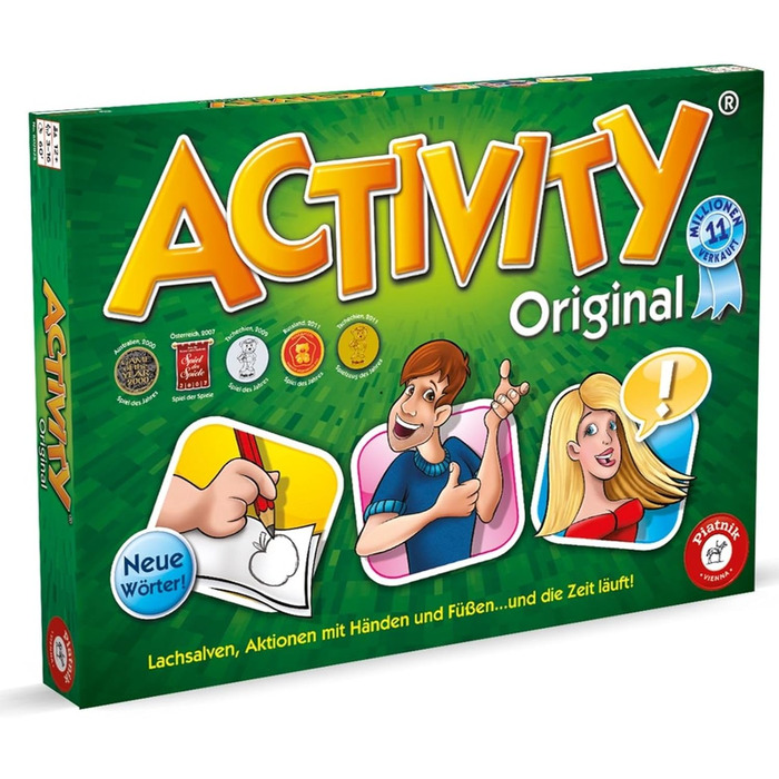 П'ятнік 6028 - Activity Original Класична гра для вечірок та ігрових вечорів Необхідні пантоміма, малювання, пояснення 2 640 нових
