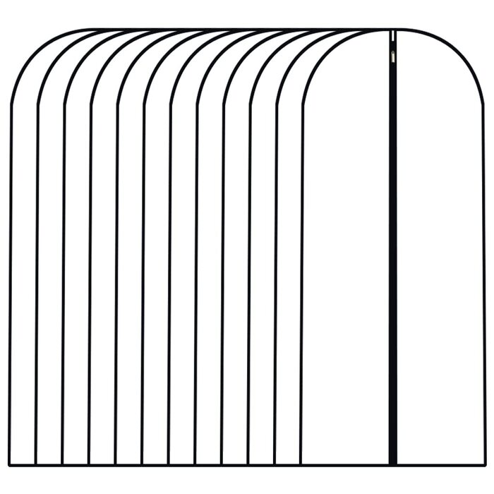 Підвісні сумки для одягу, 12 шт., дихаючі чохли для костюмних сумок із застібкою-блискавкою, сумки для одягу з PEVA, водонепроникні сумки для одягу, сумки для пальто, водонепроникні сумки для суконь, для зберігання в гардеробі та подорожей, чохли для паль