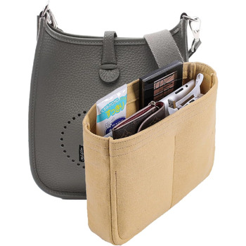 Вставка-органайзер для сумки, вставка-сумка, роздільник для сумки Hermes Evelyne 16/29/33 ((S(5.924.7), Beige)) (S(5.924.7) Beige)