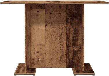 Обідній стіл vidaXL, Кухонний стіл, що легко доглядається, Обідній стіл, Кухонний обідній стіл, Імітація переробленої деревини, 110x60x75 см, Інженерна деревина