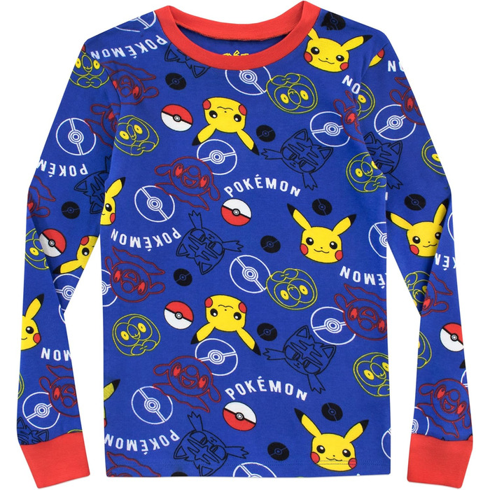 Піжама Pokemon Пікачу, тонкий крій, синій 152 см