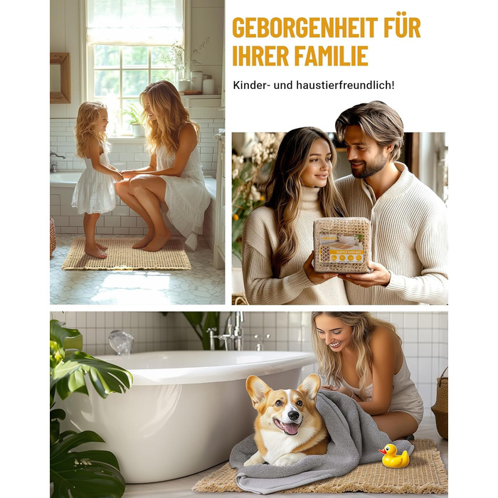 Великий комплект килимків для ванної, комплект килимків для ванної кімнати з 2 предметів, нековзний килимок для ванної, килимок для ванної кімнати в стилі бохо, килимок для душу, що миється, для вітальні, спальні, ванної кімнати, декор для ванної кімнати,