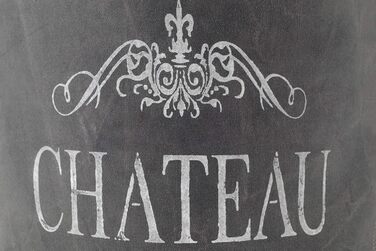 Круглий пуф/табурет Kobolo - Chateau - з полотна - з аплікаціями