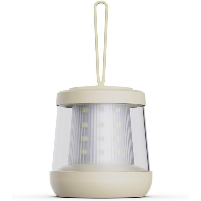 Акумуляторний кемпінговий ліхтар із 10-метровою світлодіодною гірляндою, теплий білий колір RGB, швидка зарядка через USB-C та функція зовнішнього акумулятора, портативна силіконова ручка та гачок (кольорові).