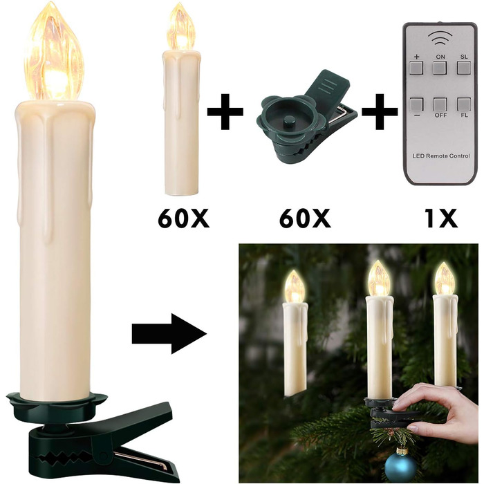 Різдвяних світлодіодних свічок 30 шт Forever Speed