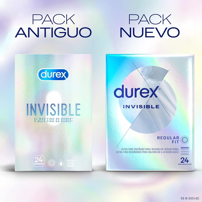 Презервативи Durex Invisible Extra Sensitive, ультратонкі, з силіконовою змазкою, 24 шт