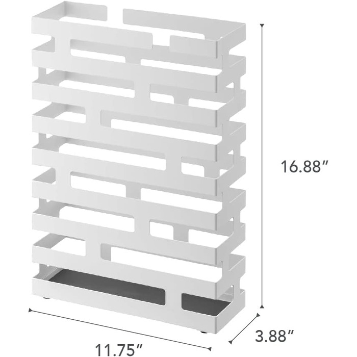 Підставка для парасольки з цегли Yamazaki, сталь, біла, L