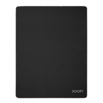 Двосторонній плед Joop, бавовняна суміш, антрацит, розмір 150x200 см, 739377