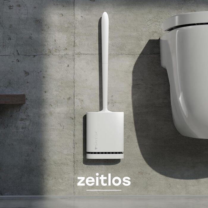 Силіконова щітка для туалету з плоскою та гнучкою головкою - Силіконова щітка для туалету зі швидковисихаючим тримачем - Сучасна щ