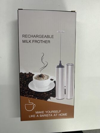 Електричний спінювач молока, що перезаряджається, USB і міні-ручний блендер з подвійним віночком, блендер з нержавіючої сталі для