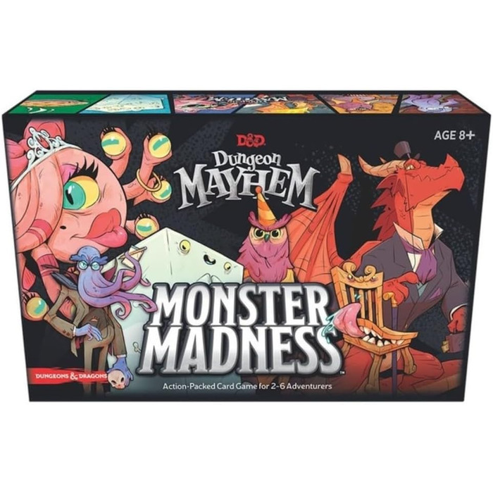 Карткова гра Dungeons & Dragons C7888000 Dragon Dungeons Mayhem Monster Madness, одиночна, різнокольорова, стандартна