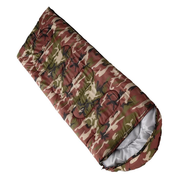 Спальний мішок для дорослих Теплий для кемпінгу Портативний та теплий спальний мішок - для піших прогулянок, трекінгу, виживання, зими та осені, автомобільних подорожей, камуфляжу