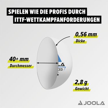 М'ячі для настільного тенісу Joola Outdoor ball 6 шт (42181)