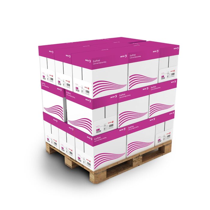 Копіювальний папір Xerox EcoPrint, 75 г/м, A4, білий, бездеревний ECF - 24 коробки, 120 упаковок, 60 000 аркушів