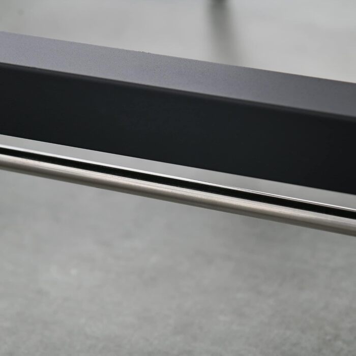 Розкладний прямокутний обідній стіл HOMCOM для 4-6 осіб на колесах, металевий обідній стіл 118 x 70 x 76,5 см, коричневий