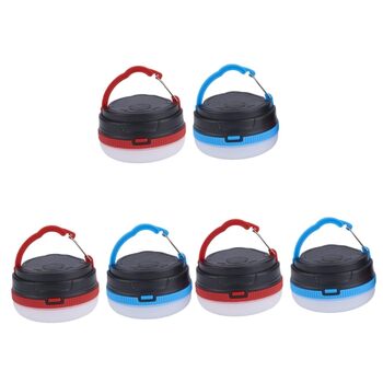 Комплекти електричних кемпінгових ліхтарів 6 кемпінгових ламп з абажуром червоного кольору для кемпінгу, намету, човна, риболовлі 2 шт. * 3 як зображено x 3 шт. середній x 3 шт., 3