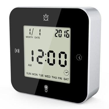 Годинник настільний Technoline WT344 Black/Silver (WT344)