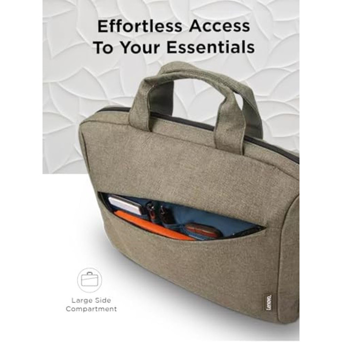 Сумка для ноутбука Lenovo для 39.6 см (15.6 дюйма) T210, коричнева, 15.6 зелена