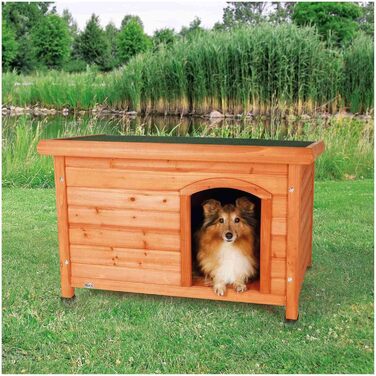 Всепогодна складна собача будка &39natura Dog House Classic Flat Roof, SM 85 58 60 см, коричнева&39 - 39551