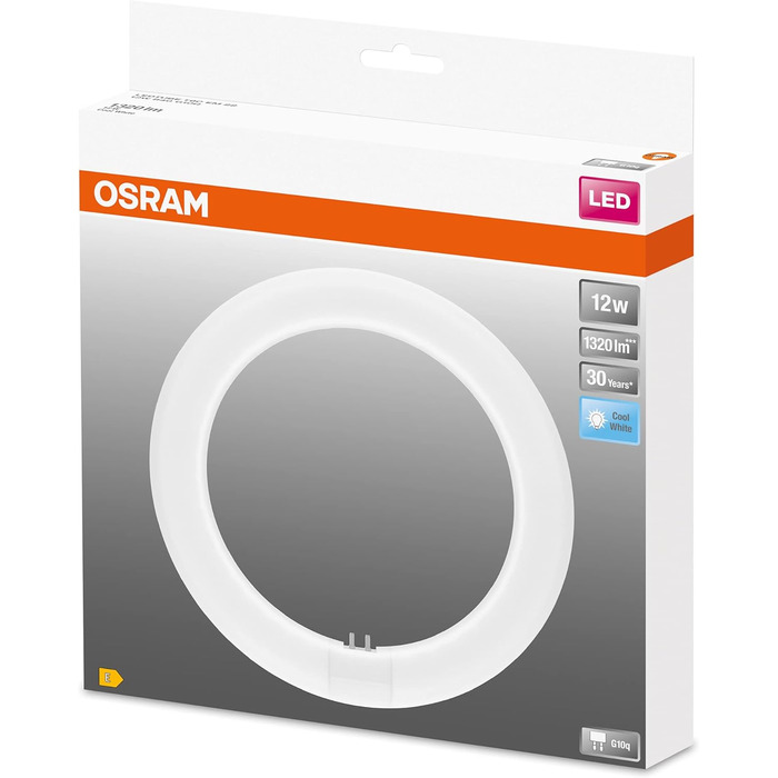Світлодіодна трубка OSRAM T9, холодний білий (4000 K), 1320 люмен, заміна звичайних люмінесцентних ламп T9 12 Вт