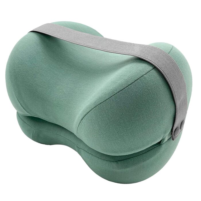 Подушка для ніг для сну на боці Подушка для ніг для сну на боці - Подушка для підтримки колін, яку можна прати, подушка для позиціонування ніг для вагітності, вирівнювання хребта, жіночий сон, зелена