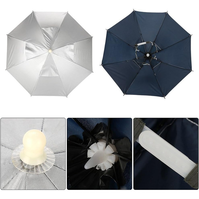 Водонепроникний капелюх рибалки Парасолька, Шапки для парасольок без рук Рибальська хатина на відкритому повітрі Водонепроникний з