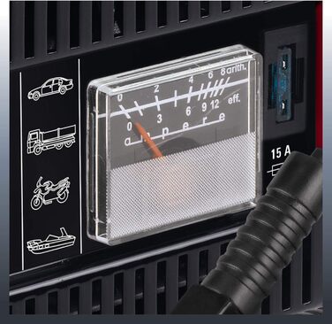 Зарядний пристрій Einhell CC-BC 10 E (12 В, ф. акумулятори від 5-200 Ач, зарядна електроніка, корпус з листової сталі, вкл. зарядн