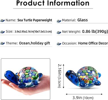 Скляні фігурки черепах ручної роботи, орнамент, орнамент морських тварин для прикраси будинку, колекція морських тварин як подарунок на день народження, скляна скульптура черепахи