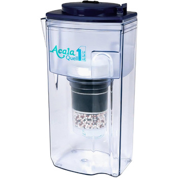 Фільтр для води AcalaQuell One Темно-синій Фільтр для води з активованим вугіллям Найвища продуктивність фільтра - багатошаровий Без BPA та BPB ReNaWa - Технологія Створює смачну, заспокійливу воду
