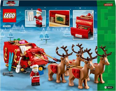 Конструктор LEGO Santa’s Sleigh Set 40499, 343 деталі, сани Санта-Клауса